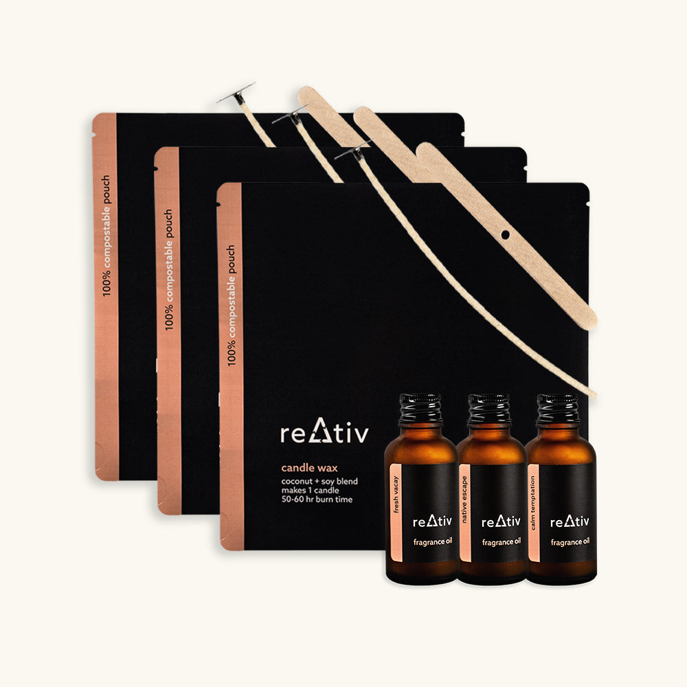 candle refill trio