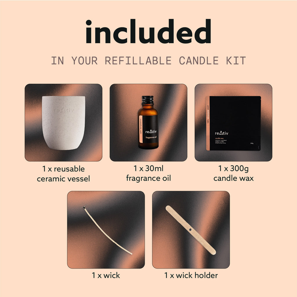 refillable candle kit